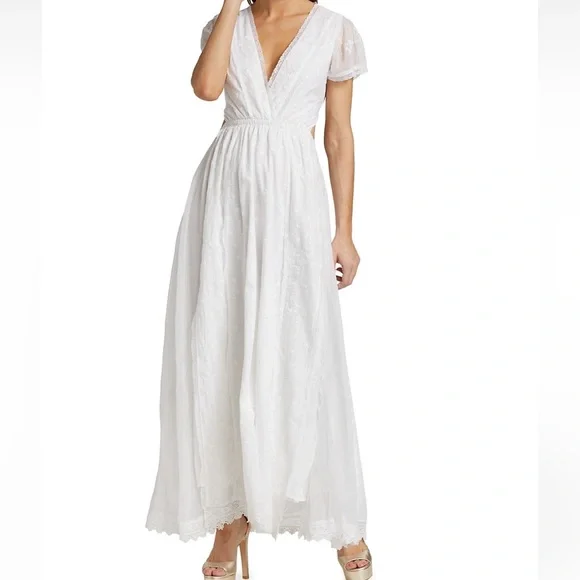 Love Shack Fancy Vania Maxi Dress White - Picture 3 of 11